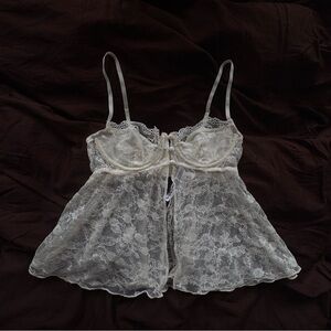Urban Outfitters Lace Underwire Babydoll Top